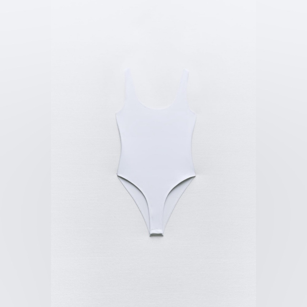 ZARA Fitted Polymide Bodysuit